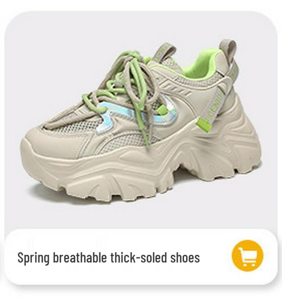 Women's 2025 Autumn/Winter Non-Slip Height-Enhancing Dad Sneakers: Breathable, Versatile Casual Footwear