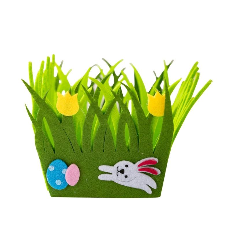 Barevný velikonoční netkaný košík s krásným vzorem Ideální pro rodinná setkání a školní aktivity Snadno se čistí