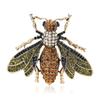 Light Luxury Heavy Industry Alloy Rhinestone Bee Brooch Exquisite Versatile Men'S And Women'S Suit Shirt Corsage Jewelry Pin