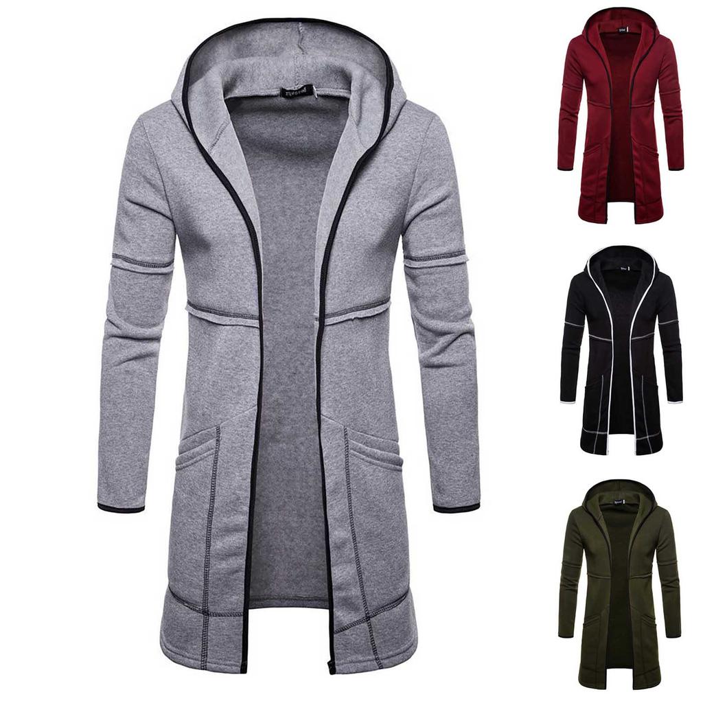 Herren Autumn Winner Langarm-Spleiß-Sweatshirt, Oberteil, T-Shirt, Bluse, Jacke, Mantel