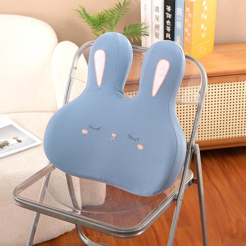 

Подушка для талии из пены с эффектом памяти в виде медведя для девочек, офисная подушка с кроликом, подушка для дивана, мультяшная подушка, подарок для мероприятий 44*44*8cm【0.5kg】