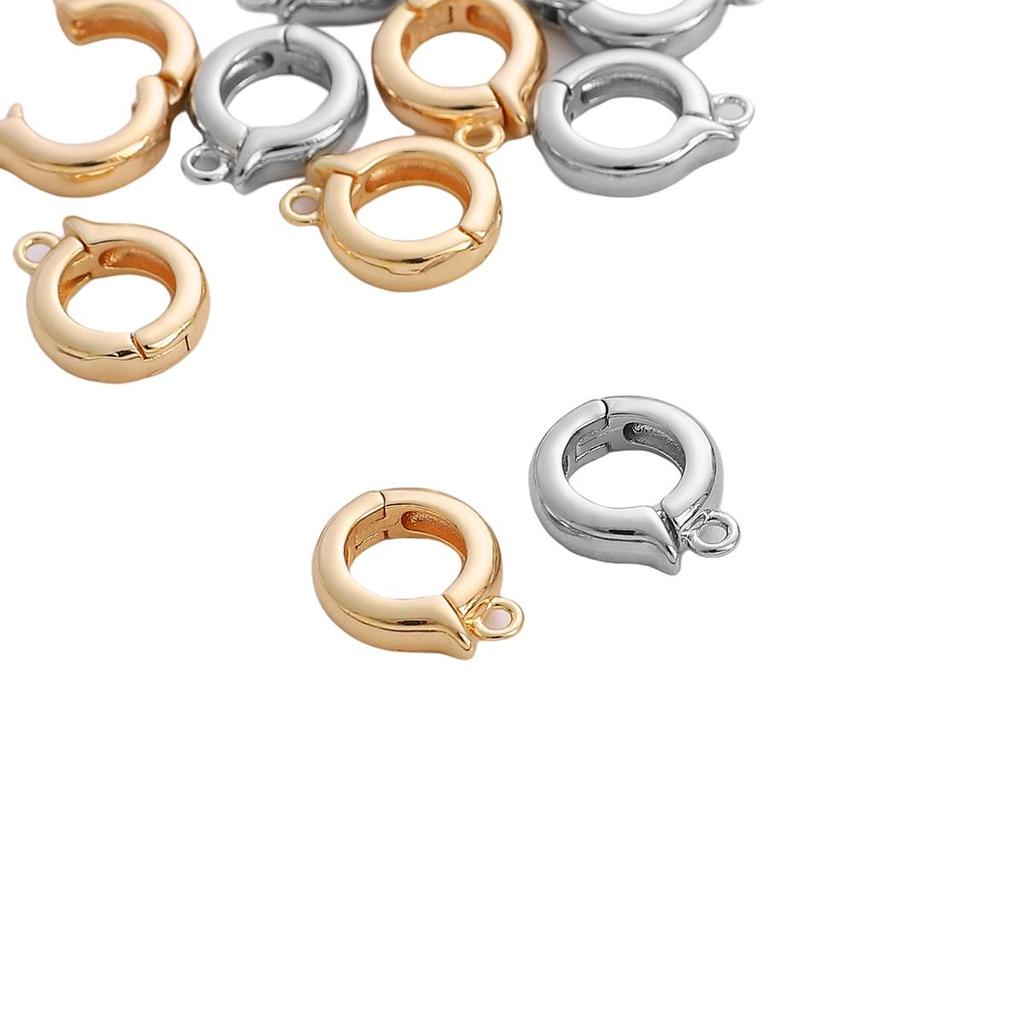 Copper Round Versatile Universal Pearl Buckle Clasps Lobster For DIY Accessories Jewelry Making