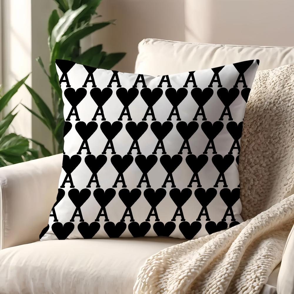 Luxury Brand A-Ami Logo Love cushion cover Pillow Sofa Printing Decoration Room Home Office Coffee Shop Car Nordic Simplicity