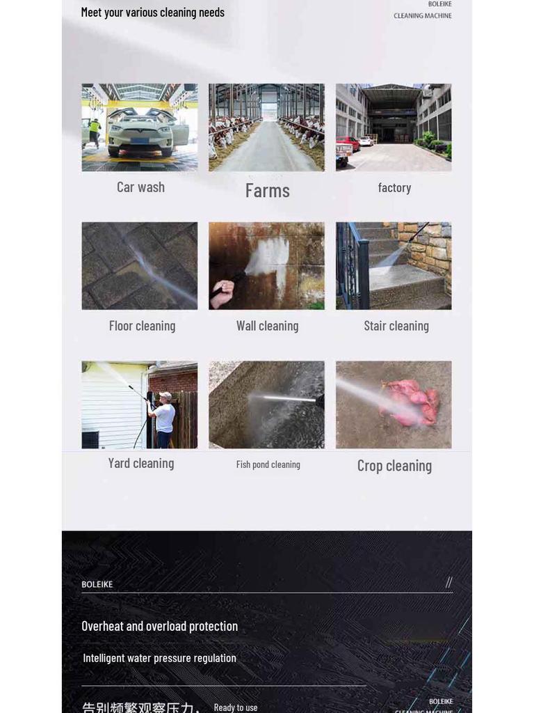 Portable High-Pressure Car Wash Machine - Household Cleaning Pump