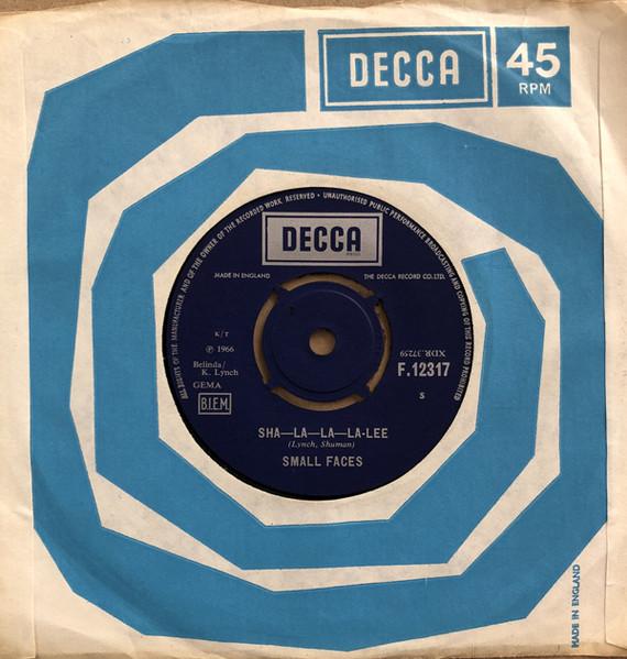 7inch Record SMALL FACES - Sha-La-La-La-Lee F12317 Decca UK Rock Used