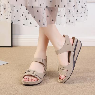 Summer Sandals Women Shoes Retro Wedges Sandals Soft Breathable Anti -Slip Shoes Lady Outdoor Casual Sandal Plus Size Sandales