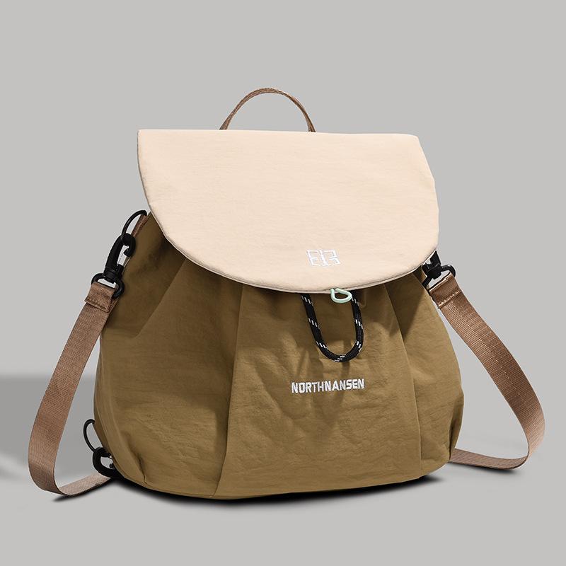 High-value Cute Color Matching Bag Junior High School and High School Students' Schoolbags Outdoor Leisure Travel Multifunctional Shoulder Bag