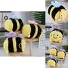 Cute Bee Plush Toy Pendant With Premium Velvet Fabric For Keys And Backpack