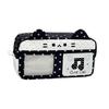 Pencil Case Adorable Cat Ear Design Large Capacity Pixel Music Themed Portable Stationery Organizer for Kids Daily Use