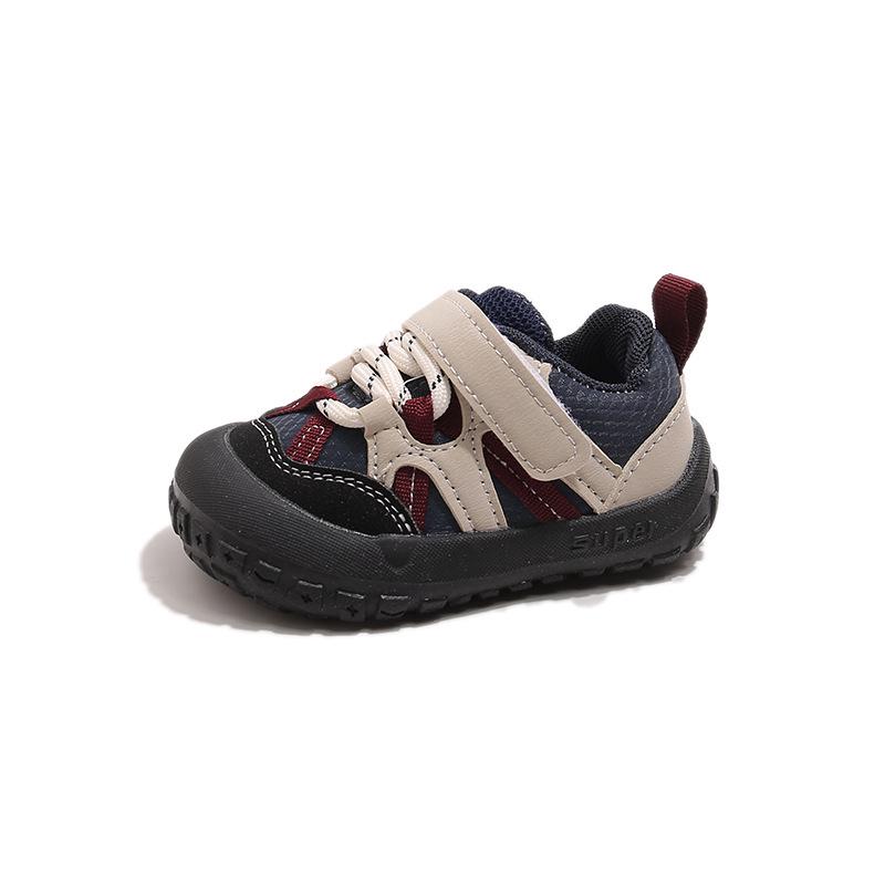 

Non-slip Soft Sole Toddler Shoes - Breathable Indoor/Outdoor Footwear for Boys & Girls Size 16, Inner length 11.5 cm синій
