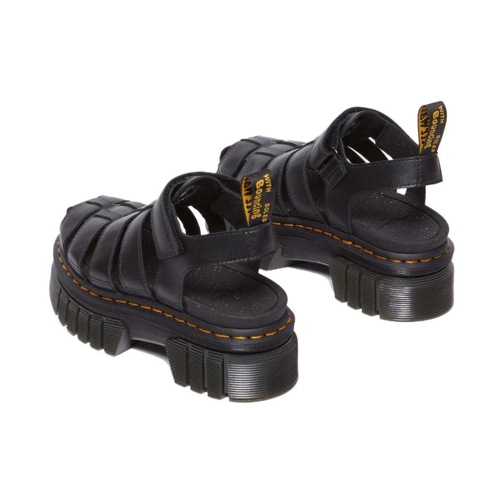 Dr. Martens Leather Comfortable Casual Roman Sandals Women Sandals Black 31549001