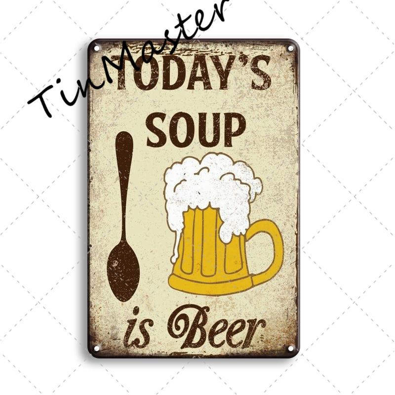 Popular Beer Metal Poster Sign Vintage Pub Bar Signs Plaque Metal Sign Home Wall Decor Restaurant Kitchen Room Decoration