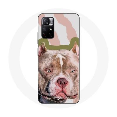 Hülle - MANIACASE - Redmi Note 11 5G - Flexibel - Pitbull Hund - Braun
