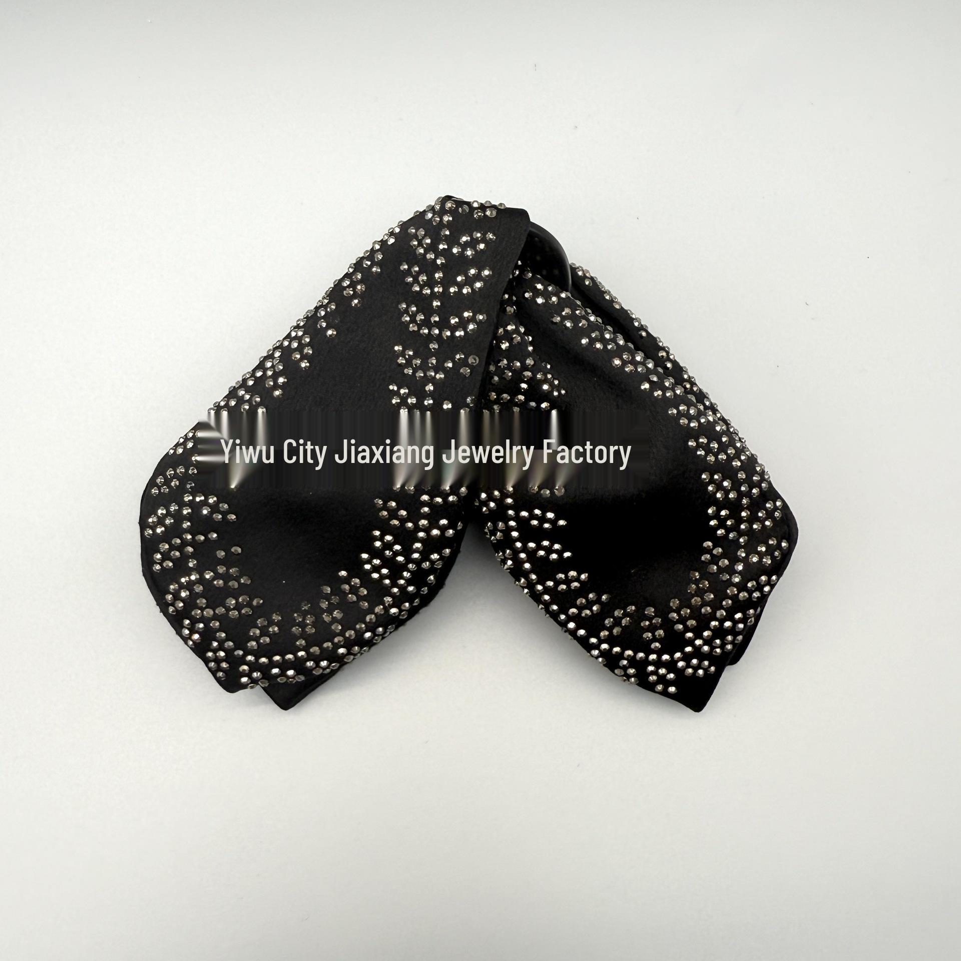 Elegant Rhinestone Bowknot Claw Clip