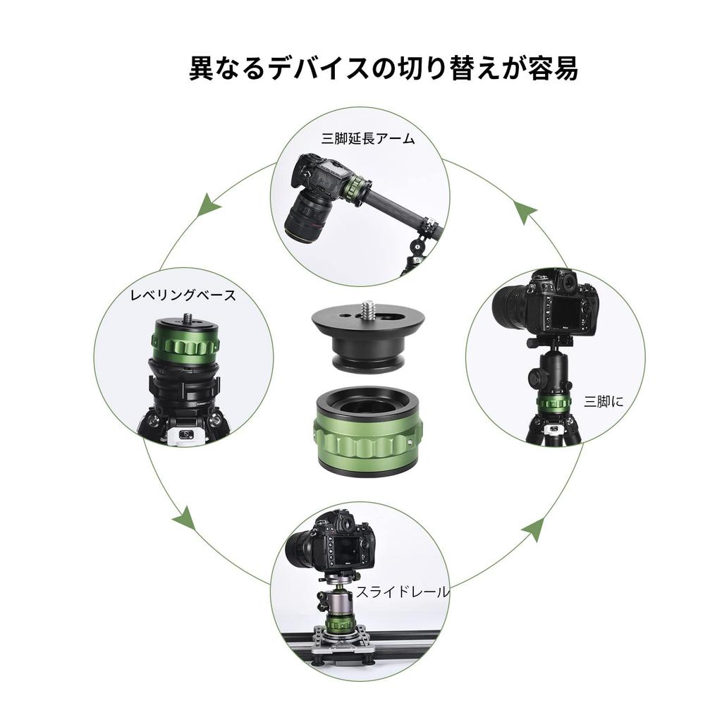 SWFOTO Quick Release System Move Quick Release Catcher Tripod Head Quick Release Catcher for Slider