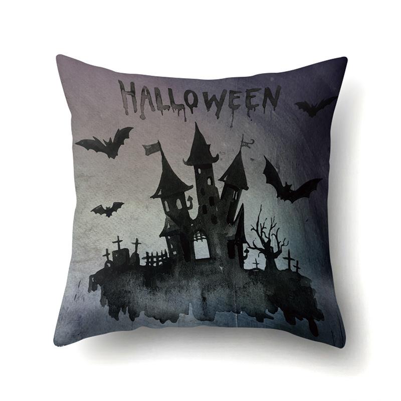 Halloween Pillowcase Car Waist Pillow Pumpkin Sofa Cushion Cover Office Home Living Room Pillowcase