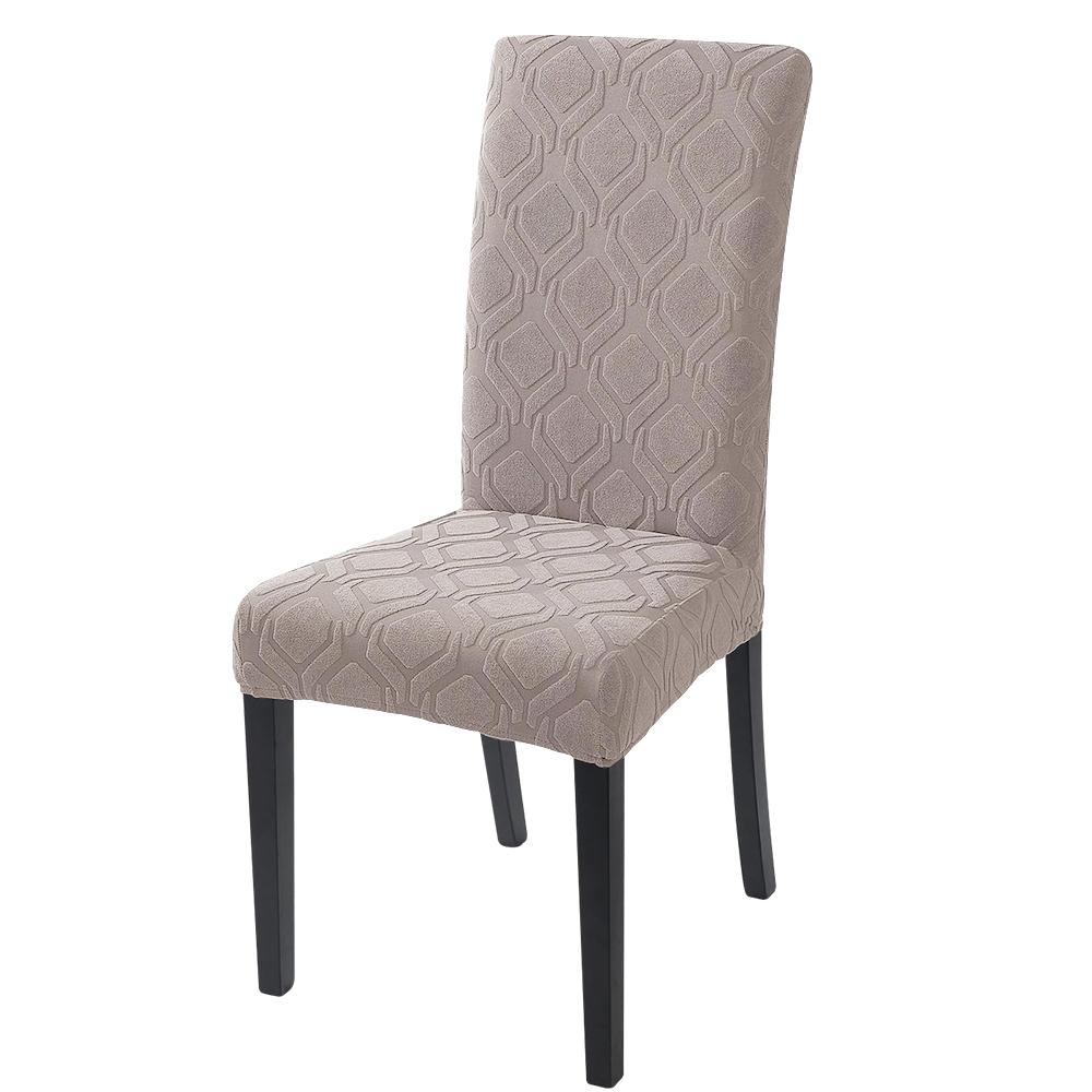 Elastische Jacquard-Stuhlhusse für Esszimmer Dicke staubdichte Stuhlhusse Überwurf für Esszimmer Küche Hotel Hochzeitsbankett