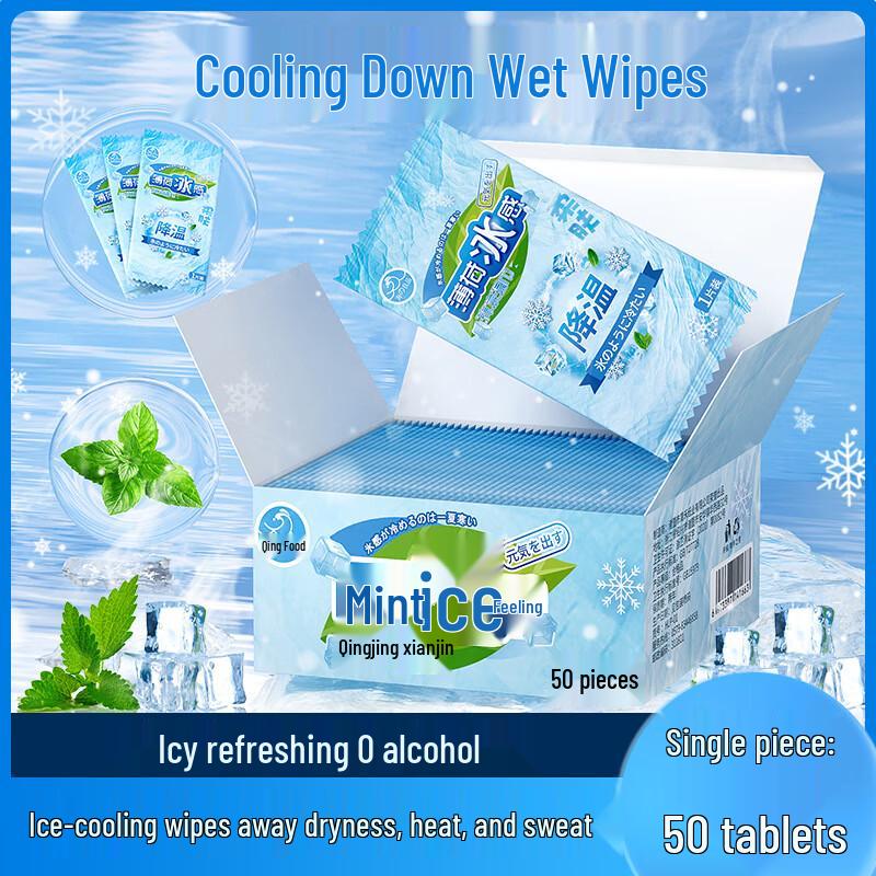 Lv Zhi Yuan Peppermint Cooling Wet Wipes (100-Count)