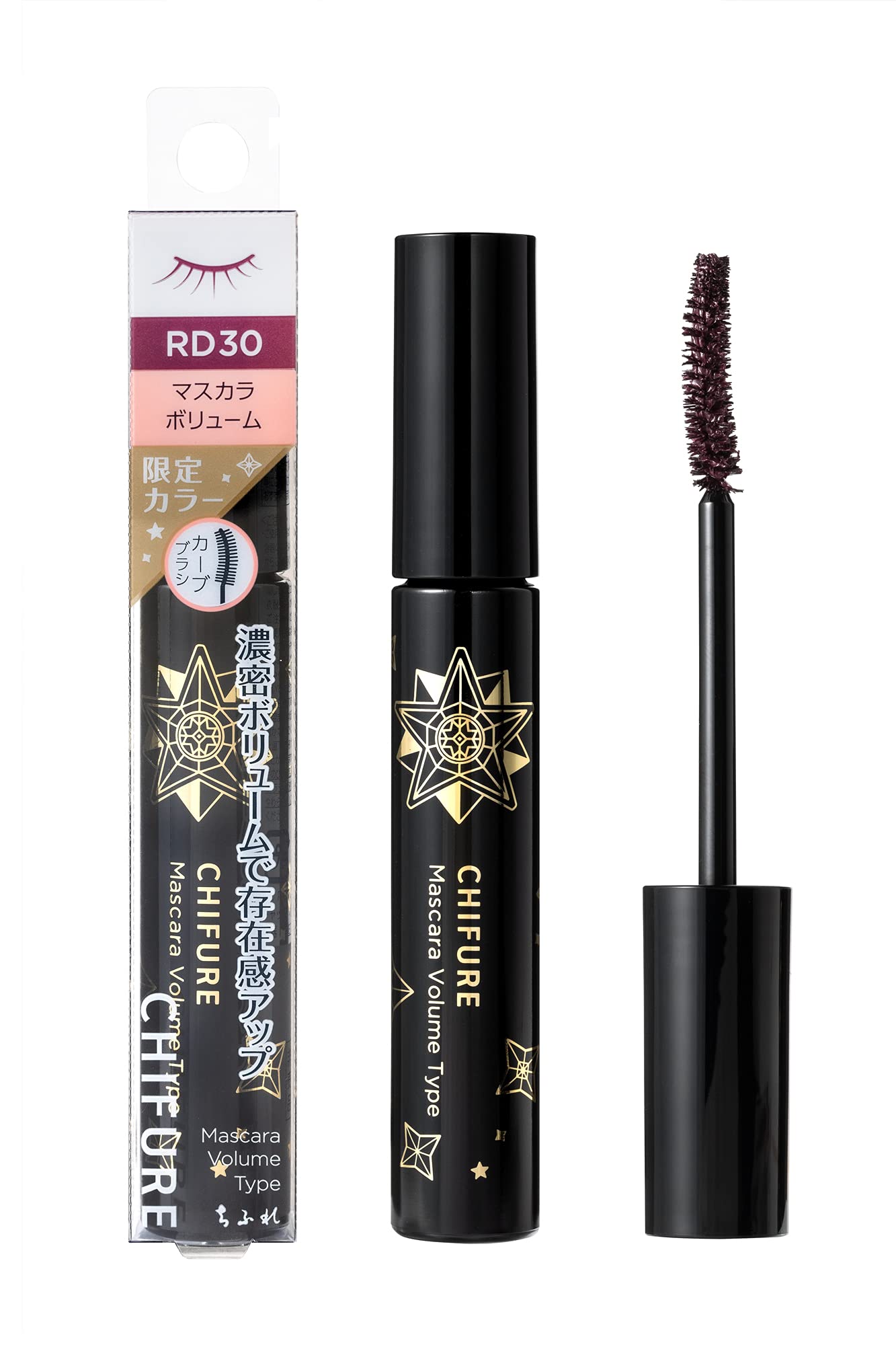 

Chifure Mascara Volume Type RD30 Wine Red Unscented 1 piece [Limited Color]