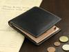 ABIES Japanese Tochigi Leather Cowhide Bifold Black Wallet,