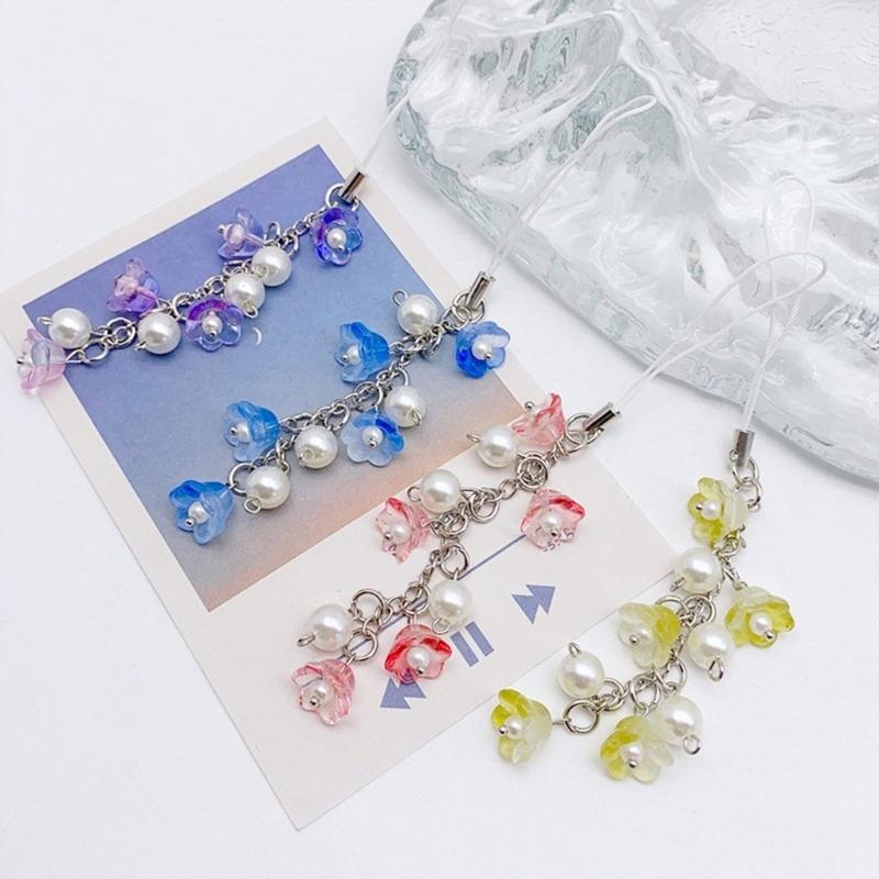 Camera Chain Unique Keyring Lilys of the Valley Phone Charm Phone Pendant Straps Perfect Gift for Fashion Individuals