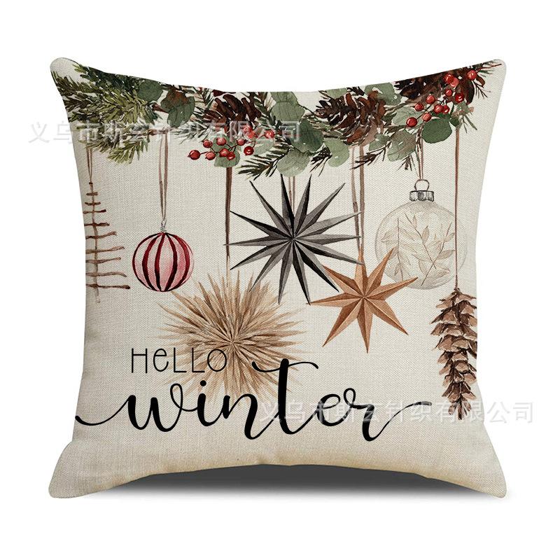 

Наволочка на подушку Рождественская елка для гостиной, спальни, чехол на подушку, осенне-зимний фестиваль, украшение для дома, чехол на диванную подушку 45X45cm (pillowcase only)