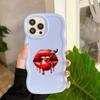 LZ18 Lips Kiss Wave Silicone Phone Cases for Samsung A15 S23 FE S24 Ultra A34 A54 A14 A55 Motorola G32 OnePlus Soft Cover
