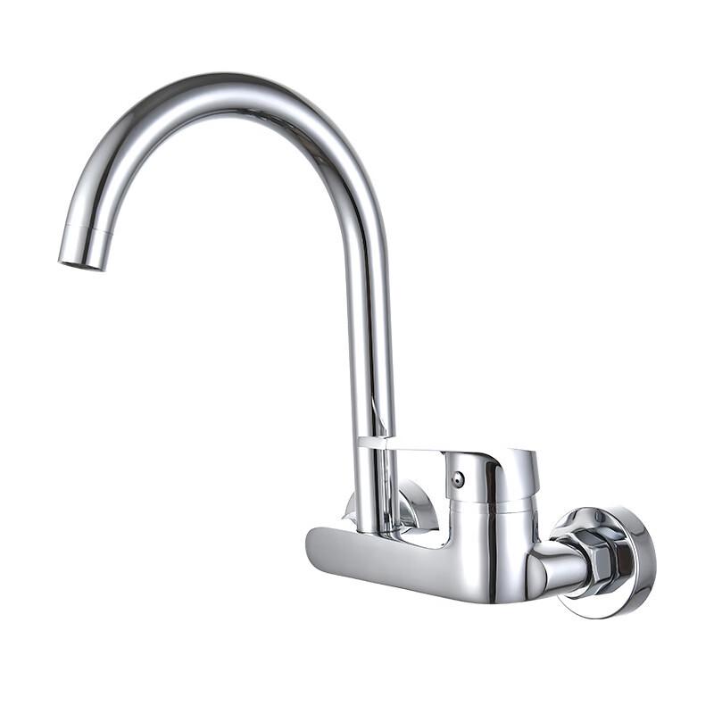 OEING Brass Wall-Mounted Kitchen Faucet