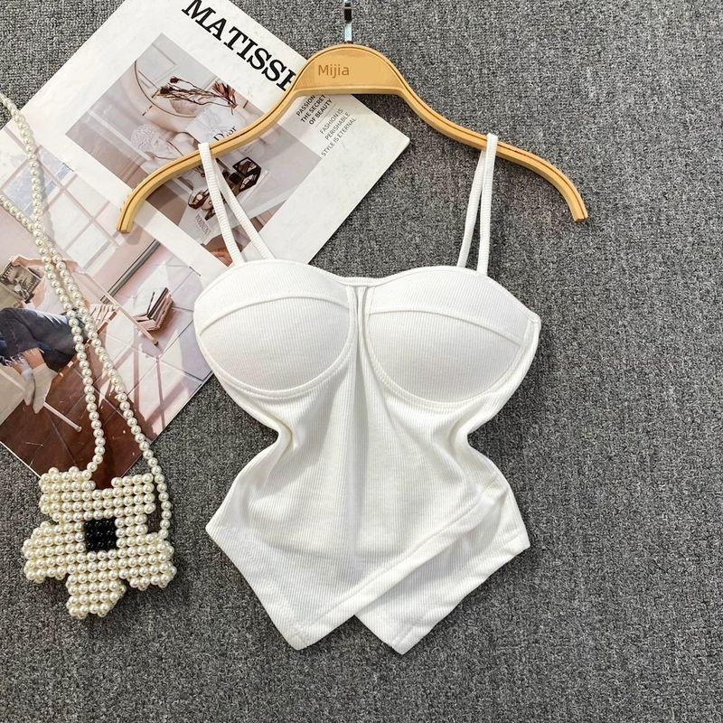 Pure Desire Sexy Outwear Silm Irregular Spaghetti-Strap Vest