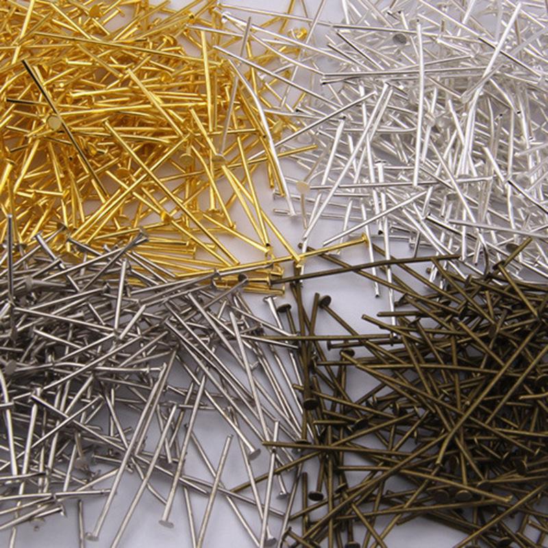 Szpilki T w kształcie litery T z płaską główką: Ręcznie robione spinki do włosów i akcesoria do kolczyków