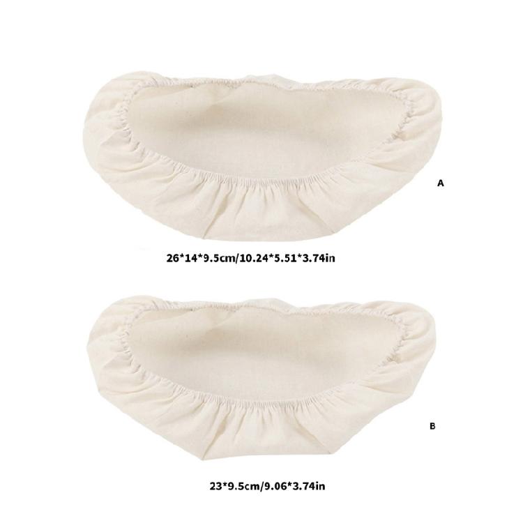 Cotton Linen Bread Bowl Covers Pack of 4 Washable Cotton Fabric Lid for Proofing Dough and Kitchen Organization