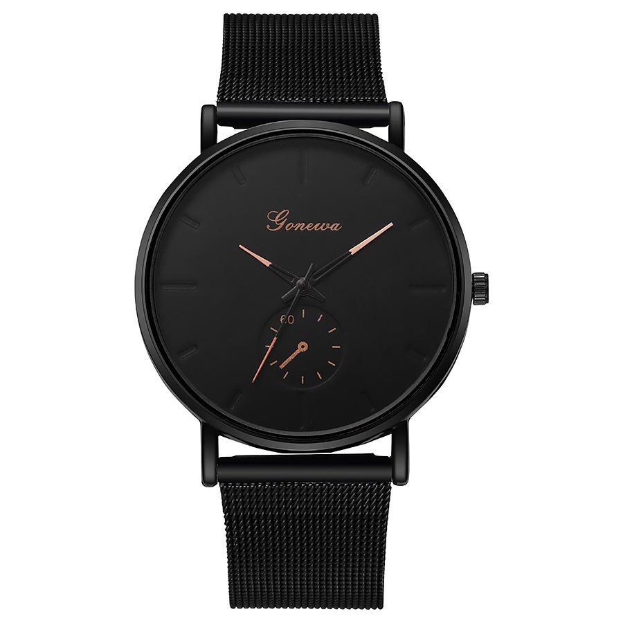 Wristwatch With Mens Quartz Movement Slim Profile 8mm Thickness 405mm Dial Diameter
