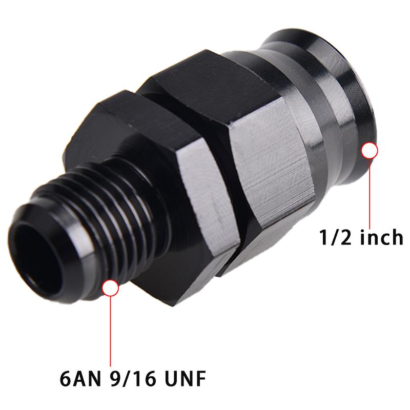 AN6 AN8 AN10 Straight Male To 5/16" 3/8" 1/2" 1/4" Tubing Compression Oil Line Hose End Fitting Adapter Fuel Line Adaptor