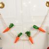 Karotten Dekorationen Osterkarotten Banner Kette Lebhaft Langlebig Einzigartig Entzückend Osterkarotten Ornament Für Wand Fenster Kamin