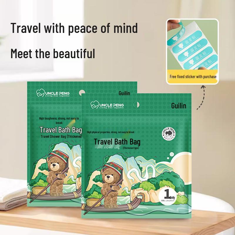 Thick Disposable Hotel Bath & Shower Bag for Wooden Buckets