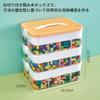 Toy Storage Box with Lid for Lego, 3-Tier Stackable Toy Storage Box (30.5  23  32.5 Cm), Yellow, 3 Tiers, Stackable, Transparent, Plastic Organizer