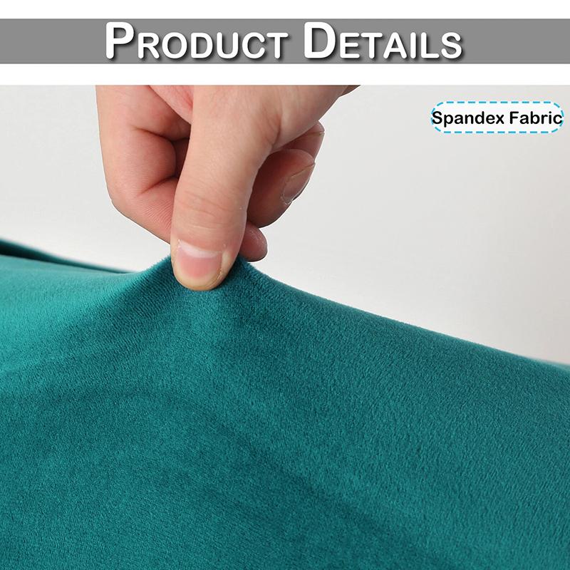 1Pc Solid Color Fashion Armless Accent Chair Cover DIY Polyester Fiber Stretch Slipcovers Protector Velvet Single Sofa covers