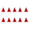 A84E-10Pcs Christmas Decorations Honeycomb Santa Claus Hats Hanging Christmas Ornament For Xmas Party Festival Decoration