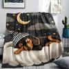Animals in Dreams Print Flannel Blanket, High quality Comfortable for All Seasons, Home Decor, Warmth and Comfort, Perfect for Christmas Gifts