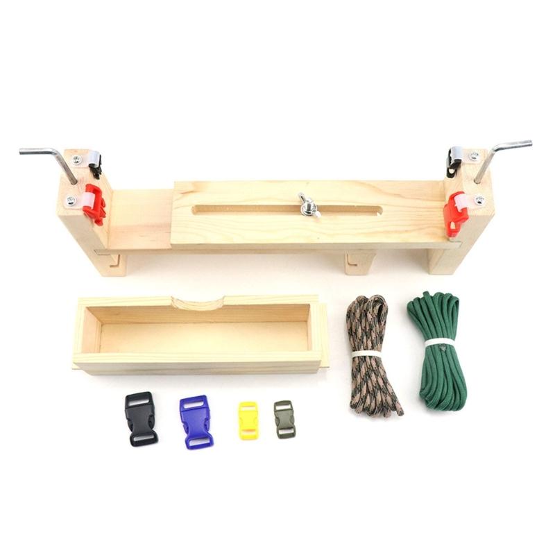 

Wood Weaving Loom for Paracord Bracelet Easy to Use Bracelet Knitting Tool Wristband Maker Jewelry Making Supplies 1