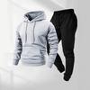 Men's European Size Festival Daily Versatile Hoodie Pants Set Casual Sports