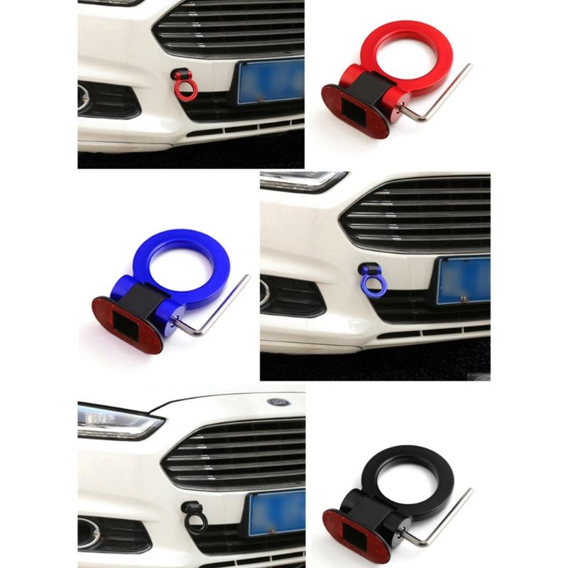 Rustproof ABS Tow Hook Front Bumper Accessory Universal Vehicle Impact Resistant Instantly Installation