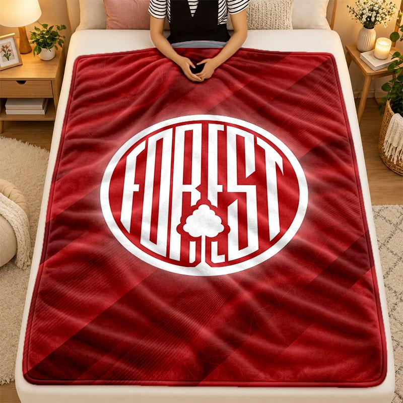 Flannel BlanketNottingham Forest Warm Soft Throw Blanket for Indoor Sofa Bed Living Room Use