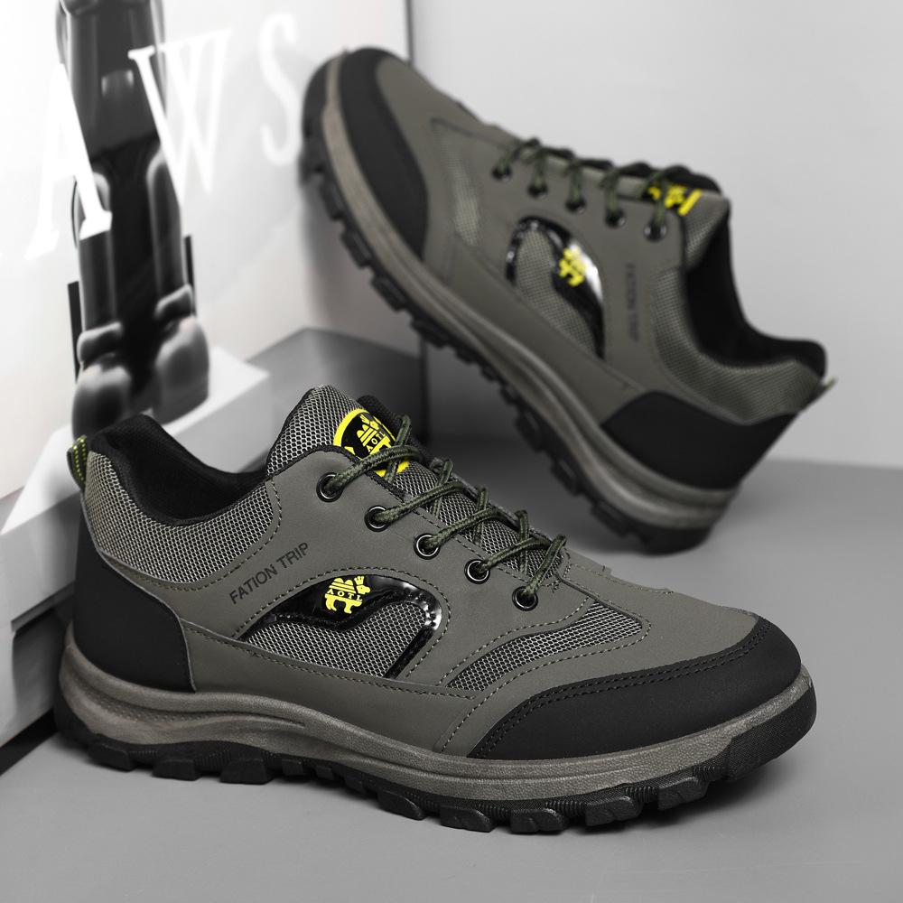 Outdoor Mountaineering Men's Sports Casual Shoes Spring and Autumn 46 Size Large Size Platform Running Shoes Men