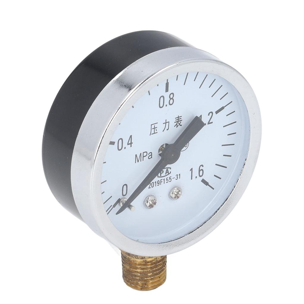 Pressure Gauge 1 4 NPT Transparent Dial Accuracy Level 2.5 Pressure Gauge with Stainless Steel Housing for Air Pressure
