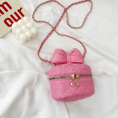 2025 Summer New Candy Color Children's Shoulder Bag Casual Versatile Travel Messenger Bag Girls Makeup Storage Bag