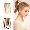 Vintage Metal Cone Ponytail Hair Ring Alloy Gold-Plated Polished Headdress Styling Tools Braids Accessories for Women