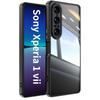 For Sony Xperia 1 VII TPU Case WANLONFENG Shockproof Clear Phone Cover with Tempered Glass Film