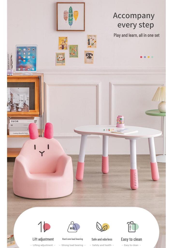 Korean Cute Princess & Animal Toddler Sofa, Large Size for Early Education