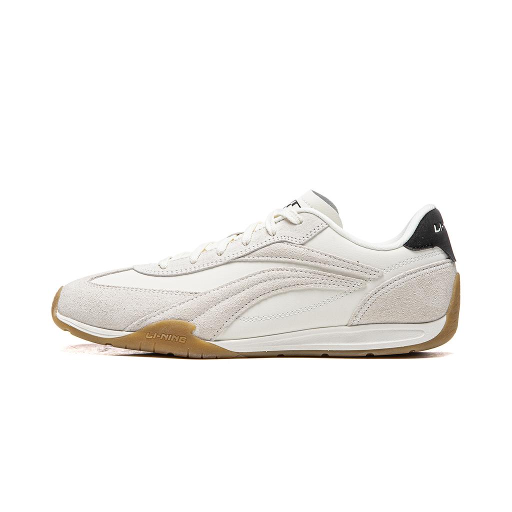 Li Ning Turbo Classic Dünne Sohle Retro Lässig Mode Bequem Leicht Rutschfest Abriebfest Low-Top Lifestyle Schuhe Herren Sneaker AGLV127-3